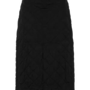 Black viscose skirt