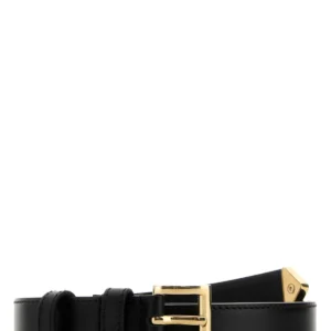 Black leather belt