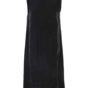 Black silk dress