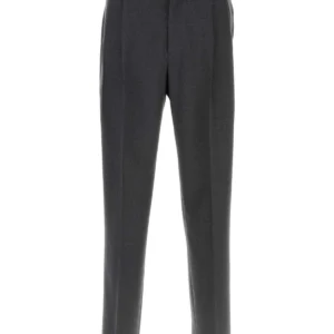 Dark grey wool blend pant