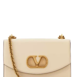 Ivory leather Vain shoulder bag