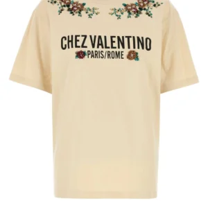 Cream cotton t-shirt