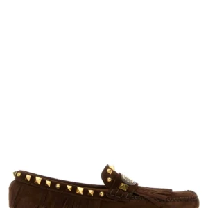 Brown split-leather Plaster Caster loafers