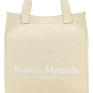 Ivory canvas shopping bag