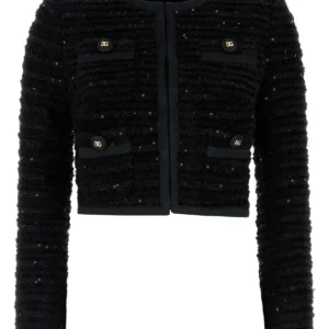 Black tweed blazer