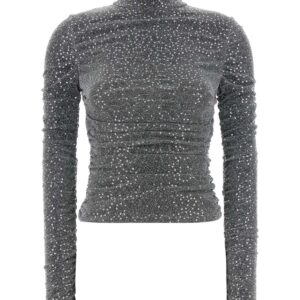 Silver jersey top