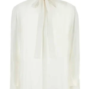 White silk shirt