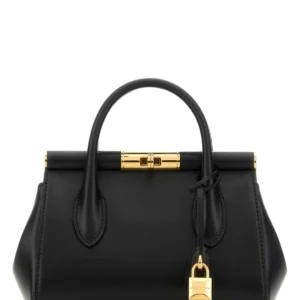 Black leather Marlene handbag
