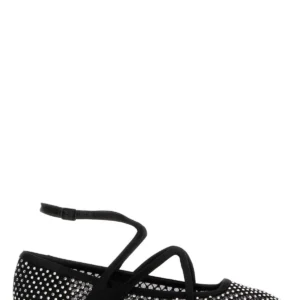 Embellished mesh Astoria ballerinas