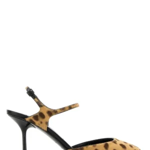 Printed calf hair Pixie pumps