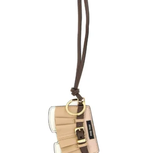 Multicolor leather keyring