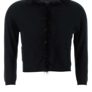 Black cashmere cardigan