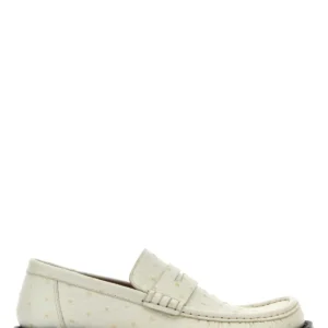 Ivory leather Campo loafers