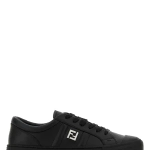 Black leather Domino sneakers