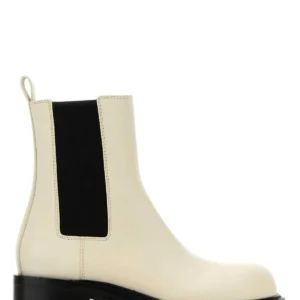 Ivory leather Cliff ankle boots
