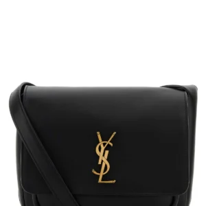 Black leather Niki crossbody bag