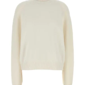 White cashmere blend sweater