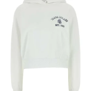 White cotton sweatshirt