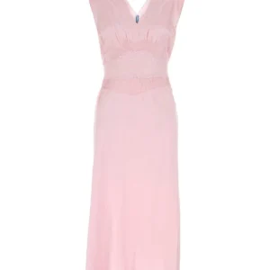 Pink satin dress