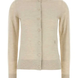 Sand wool cardigan