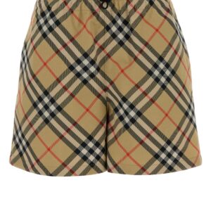 Embroidered canvas shorts
