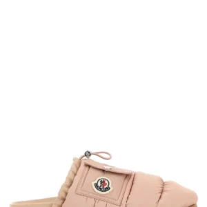 Pink fabric Mon Pocket slippers