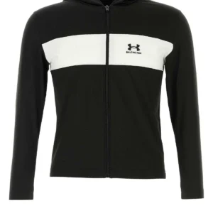 Black stretch polyester Balenciaga X Under ArmourÂ® sweatshirt
