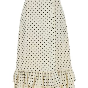 Printed viscose skirt
