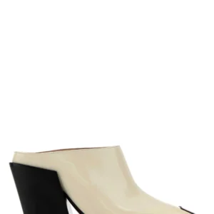 Ivory leather Ventura mules