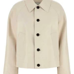 Ivory leather jacket