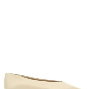 Ivory leather Sofia ballerinas