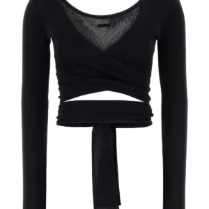 Black viscose cardigan
