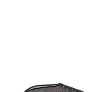 Black mesh slippers