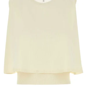 Ivory wool vest