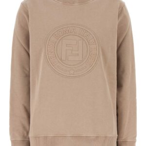 Cappuccino cotton oversize sweatshirt