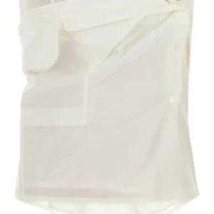 White poplin top