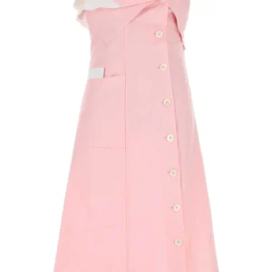 Pink poplin dress