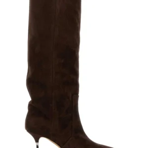 Chocolate suede Bettina boots
