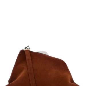 Caramel suede Day Off clutch