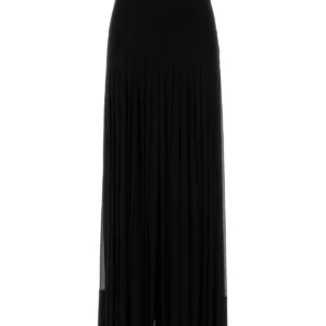 Black crepe skirt