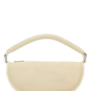 Ivory leather handbag