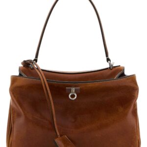 Brown leather small Rodeo handbag