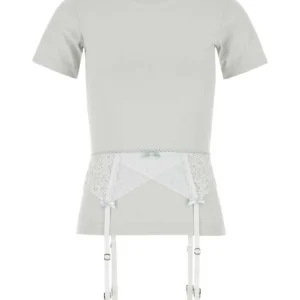 Chalk stretch cotton t-shirt