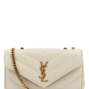 Ivory leather small LouLou shoulder bag
