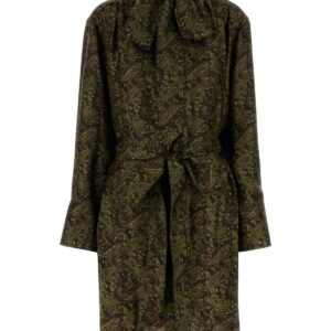 Printed silk dress