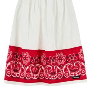 White poplin skirt