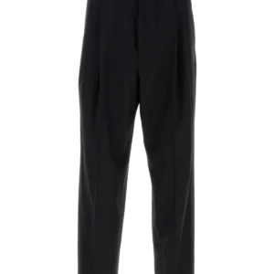 Black wool pant