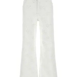 White denim jeans