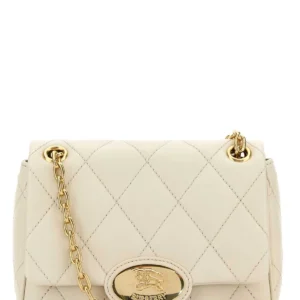 Ivory leather small Strand shoulder bag