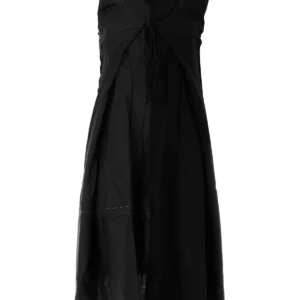 Black wool dress